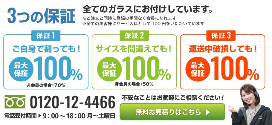 フロートガラス板 (透明ガラス・普通ガラス）の加工・販売は ...